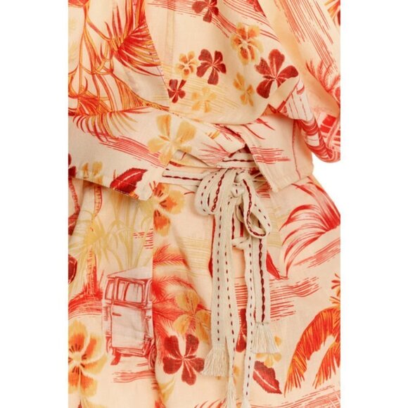 💕AGUA BENDITA💕 Linnea Romper - Shaka Tropical Print Medium M NWT - Picture 10 of 16